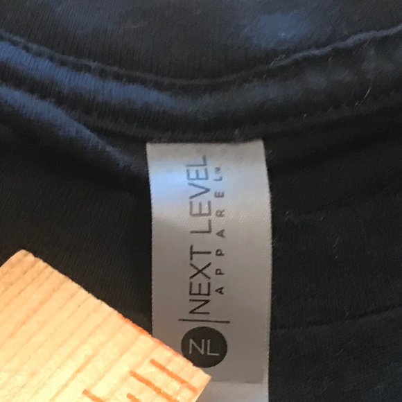 Next Level holiday “Most likely to be on the naughty list” black tee shirt (M) - Picture 2 of 9